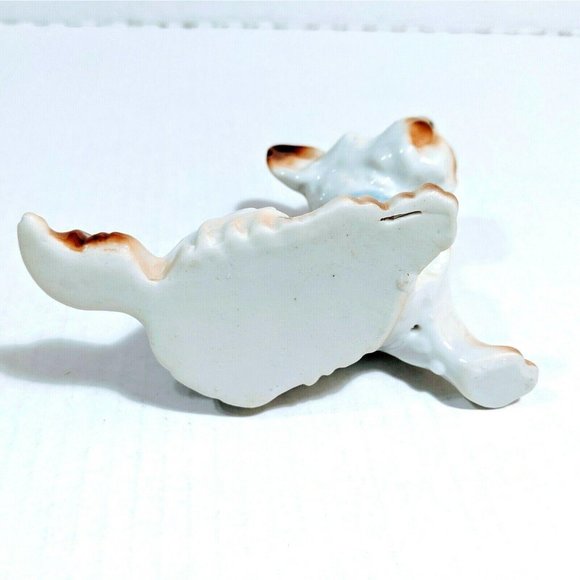 Scottie Dog Porcelain Figurine Brown & White VTG - Picture 4 of 9